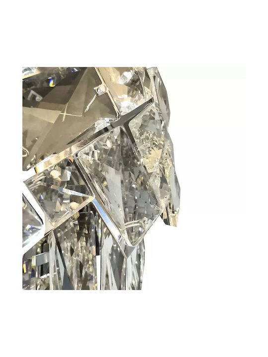 Alista Home Candelabru 5xE27 Ø40cm cu Cristale Transparent AT1CT-IM1P-HT2L-CC800/400CH