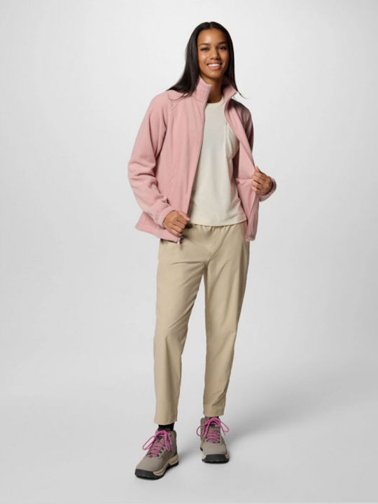 Benton Springs Women's Cardigan with Zipper Pink
