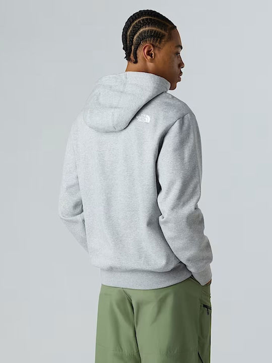 The North Face Light Grey Heather with Hood