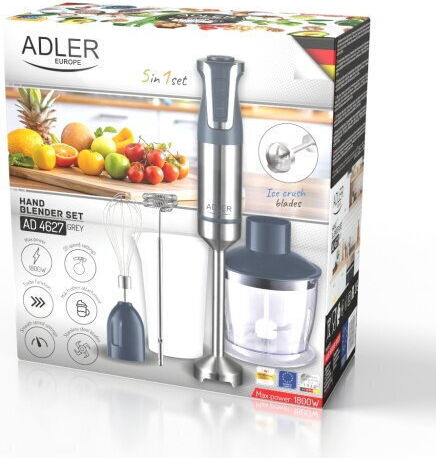 Adler AD 4627 Stabmixer mit Edelstahlstab Schwarz