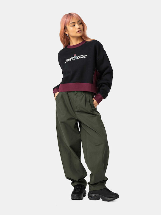 Women's Crop Top Cotton Black