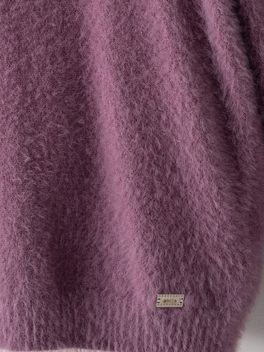 Kids' Sweater Long Sleeve Purple