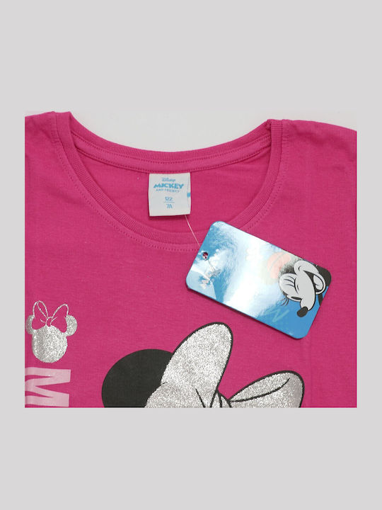 Παιδική Μπλούζα Μακρυμάνικη Pink Minnie Mouse