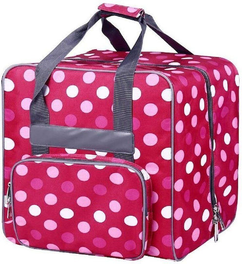 Transporttasche Für Overlock-Maschinen 34x35x31cm Babysnap Mehrfarbig Rot