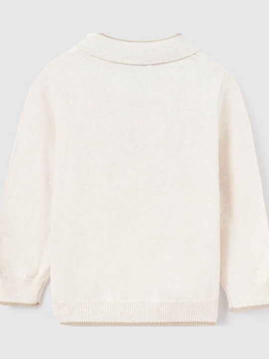 Kids' Polo Long Sleeve Beige