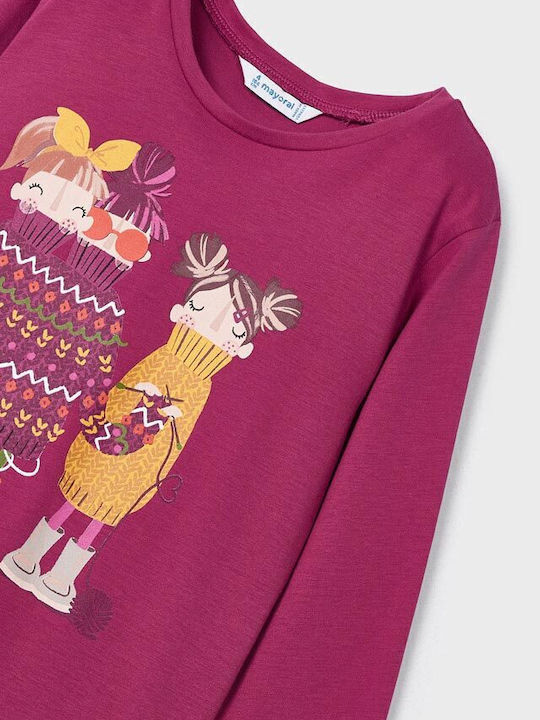 Kids' Shirt Long Sleeve Fuchsia