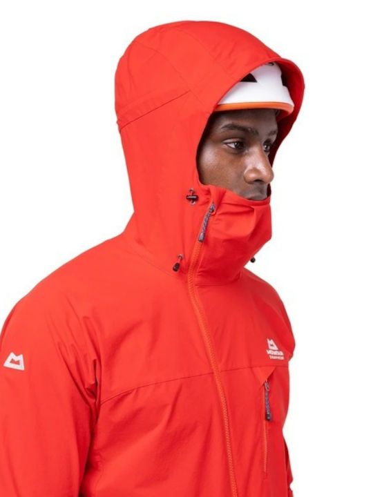 Athletic Jacket Waterproof and Windproof Chill Red, Cactus