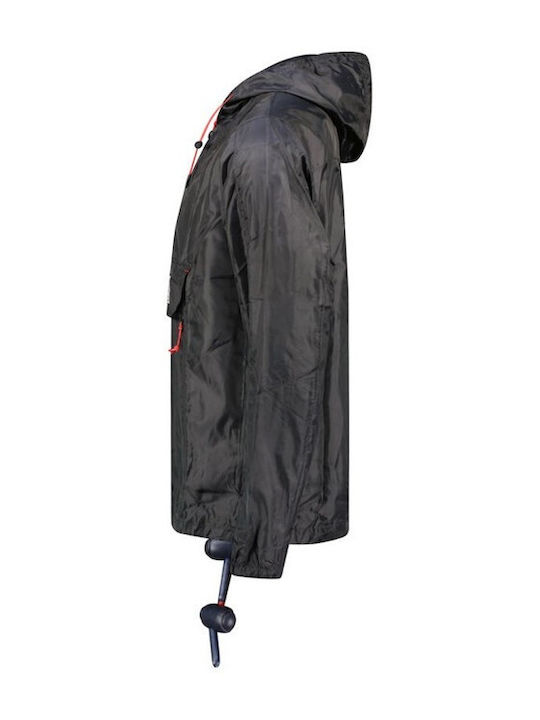 Geacă Waterproof și cu Protecție Împotriva Vântului Neagră