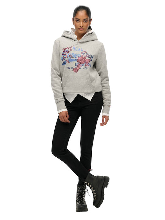 W Ovin Women's Sweatshirt Hooded Grey