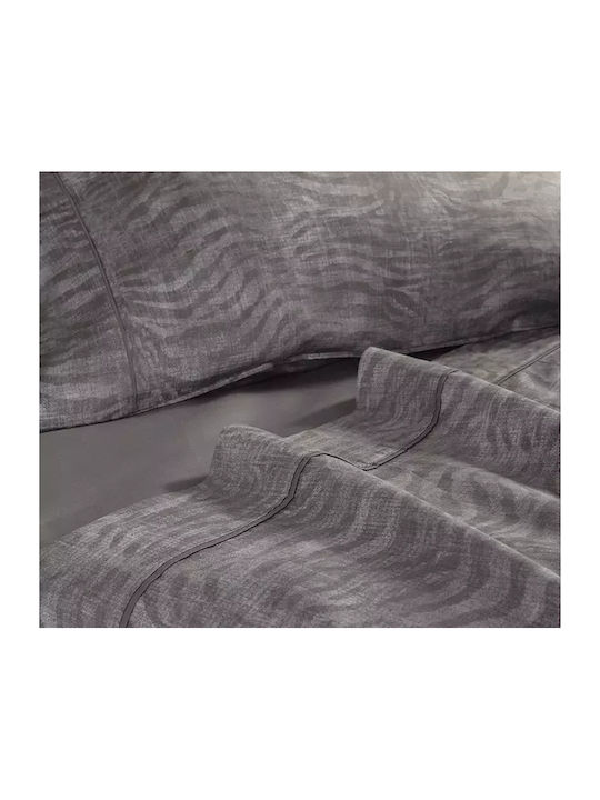 Nef-Nef Homeware Sheet Sets King Size 270x280cm. Zesten Grey 4pcs