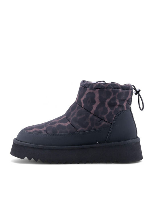 Γυναικεία Μποτάκια Black/Leopard
