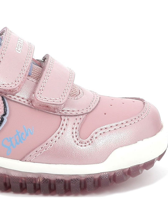 Lightyloo Kinder Sneakers Anatomisch mit Klettverschluss Rosa