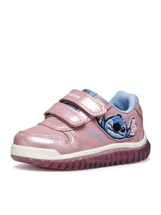 Lightyloo Kinder Sneakers Anatomisch mit Klettverschluss Rosa