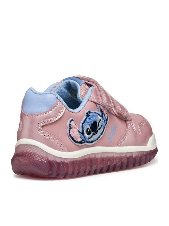 Lightyloo Kinder Sneakers Anatomisch mit Klettverschluss Rosa