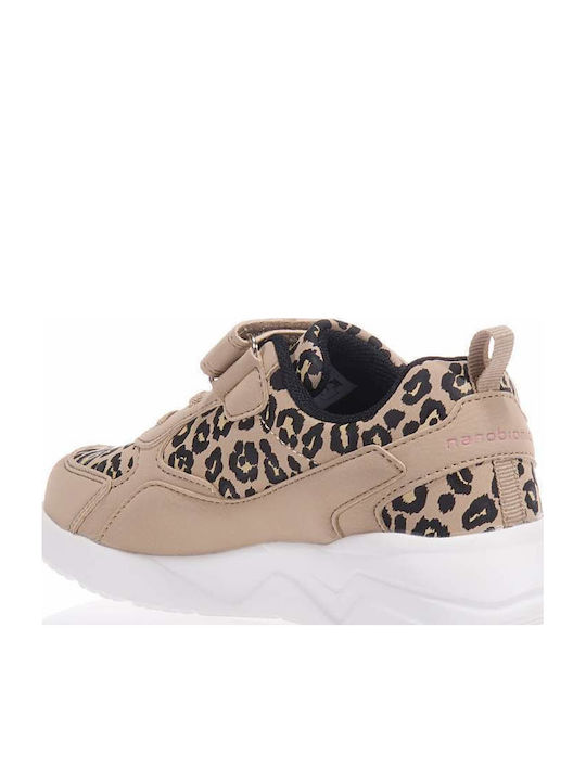 Memory Kids Sneakers with Scratch Beige