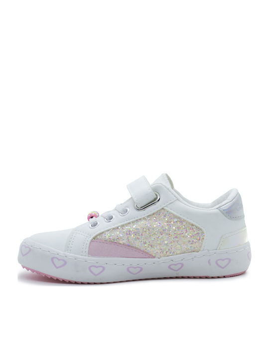 Παιδικά Sneakers με Σκρατς Λευκά