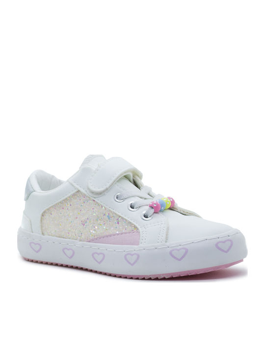 Παιδικά Sneakers με Σκρατς Λευκά