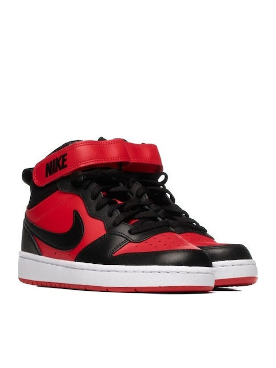 Court Borough Mid 2 Παιδικά Sneakers High με Σκρατς Κόκκινα CD7782-602