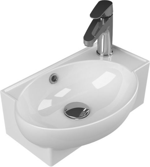 Cerastyle Mini Wall Mounted Wall-mounted / Countertop Sink Porcelain 45x28x15cm White