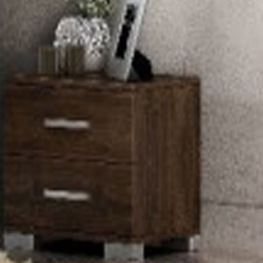 Basic Легло Двойно Метално Кафяв за Матрак 140x200см