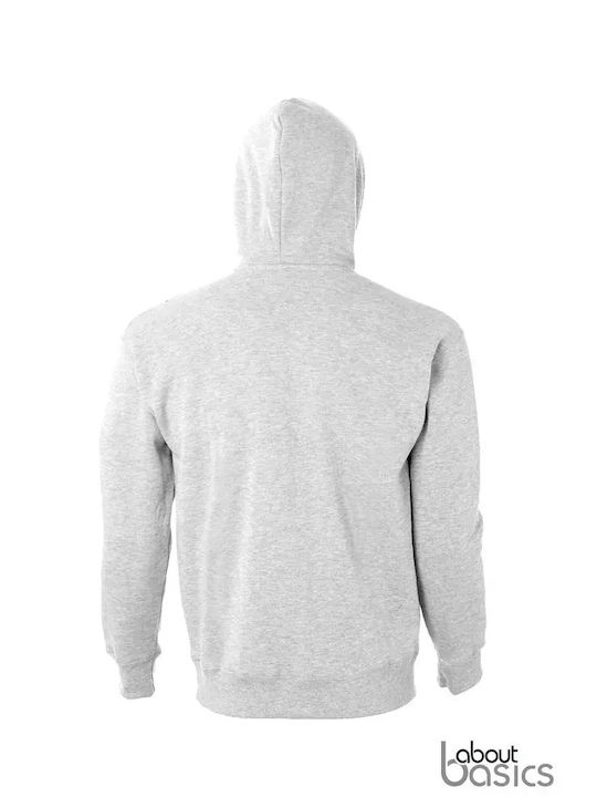 About Basics Ανδρικό Διαφημιστικό Φούτερ Μακρυμάνικο Grey Melange