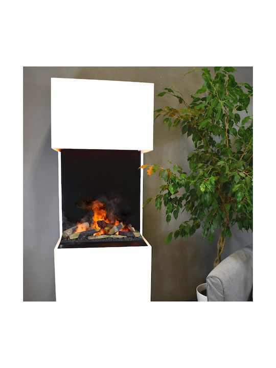 Dimplex Cassette 400/600 + Beethoven Floor Electric Fireplace 125W White