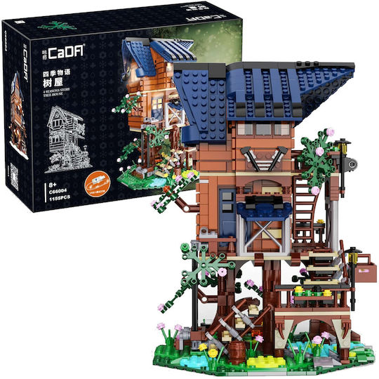 CaDA Bricks Конструктори Four Seasons Къща на Дърво за 8+ Години 1155 Бройки