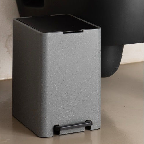 Bathroom Pedal Bin 17L 18.5x26x37cm Inner Bin 10L 1.04kg Plastic Soft Close Petra Elladas