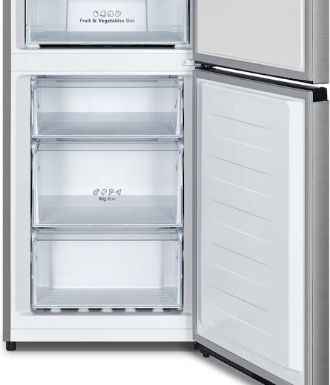 Heinner 304лт NoFrost В186xШ59.5xД59см. Inox HCNF-HS304XWDE++