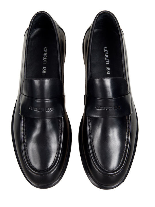 Leder Herren Mokassins in Schwarz Farbe