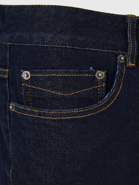 Ανδρικό Παντελόνι Τζιν με Slim Tapered Εφαρμογή Μπλε
