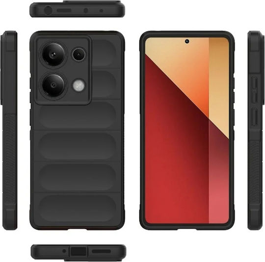 Techsuit Задна корица Силикон Черен (Redmi Note 14S)