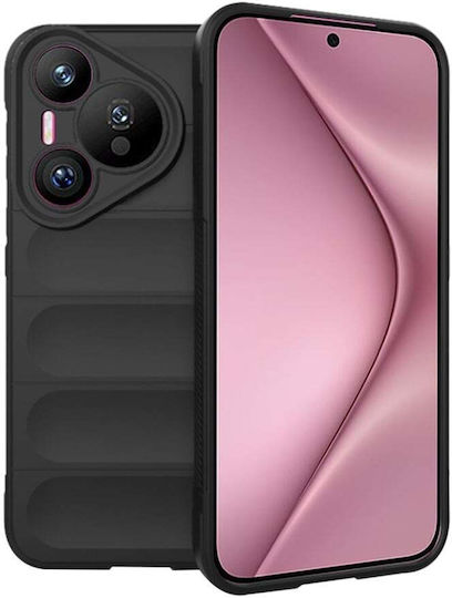 Umschlag Rückseite Silikon Schwarz (Huawei Pura 70)