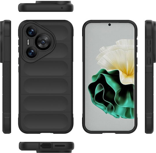 Umschlag Rückseite Silikon Schwarz (Huawei Pura 70)
