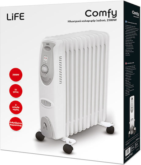 Life Comfy OR-111 Καλοριφέρ Λαδιού με 11 φέτες 2500W