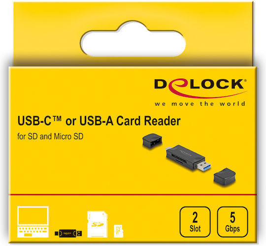 DeLock Card Reader Type-C for /S/D/