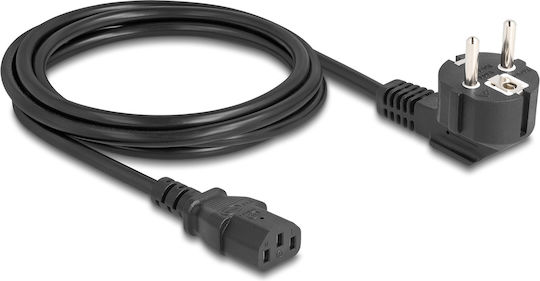 DeLock Schuko - IEC C13 Cable 2m Μαύρο 81326