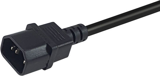 Equip IEC C14 - IEC C15 Cable 3m Μαύρο 112171