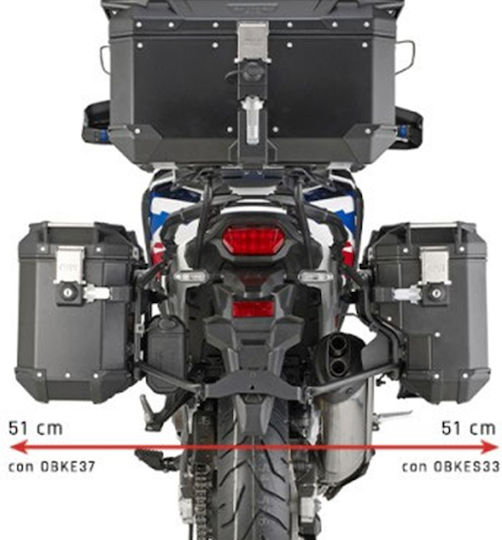 Kappa Side Mounts Honda CRF1100L Africa Twin 20-25 CRF1100L Africa Twin Adventure Sports 20-25 Klos1178cam