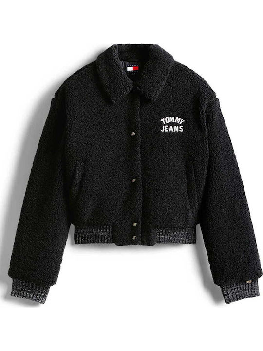 Κοντό Γυναικείο Bomber Jacket Μαύρο