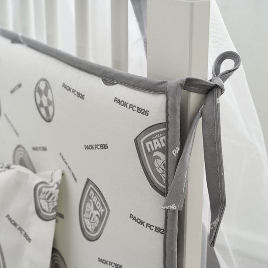 Vesta Home Crib Bumpers Classic Inside Gray 40x195cm