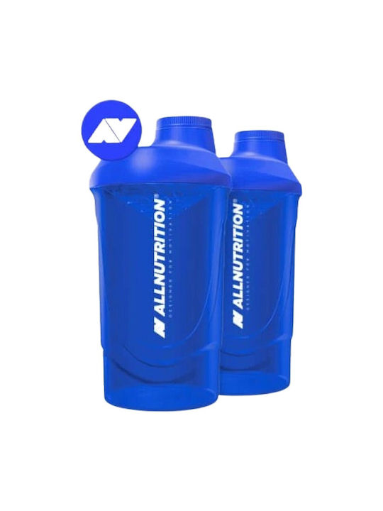 AllNutrition Shaker Proteine 600ml Plastic Albastru