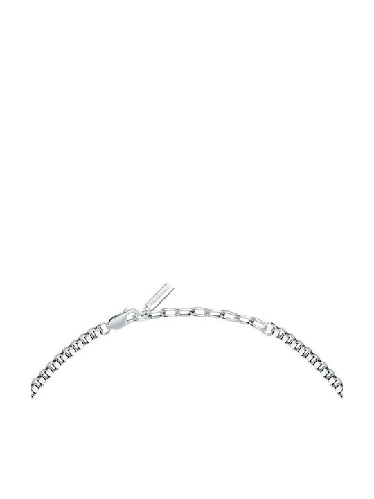 Maserati Necklace Made of Blue Steel