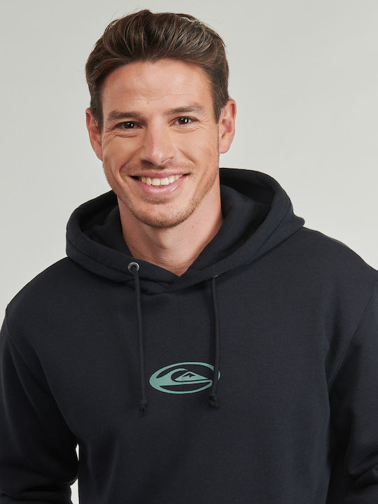 Salt Water Sweatshirt with Hood Black