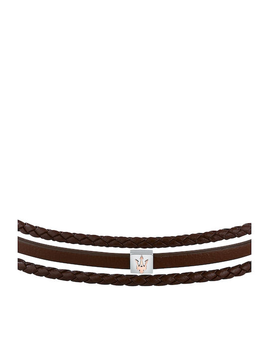 Maserati Men's Bracelet made of Leather
