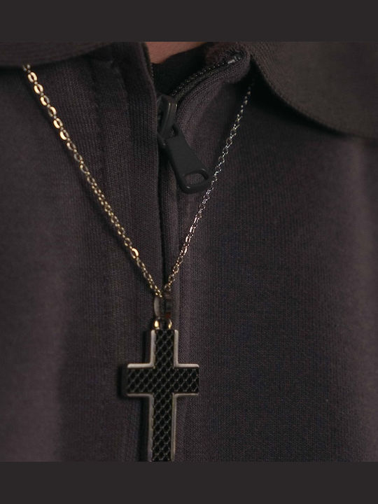 Liska Men's Cross from Steel with Chain