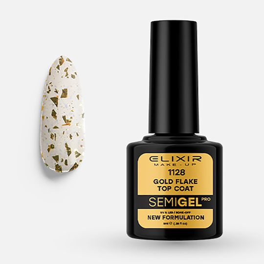 Elixir Semigel 1128 No Wipe Top Coat για Gel 8ml