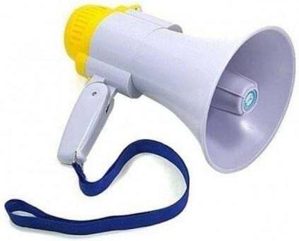 Megaphon Leistung 25W in Weiß Farbe