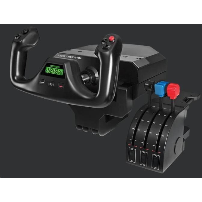 PC用ゲームコントローラー・コンバーター Saitek Pro Flight Yoke System Amazon | Saitek Pro Flight Yoke System PZ44 | Saitek