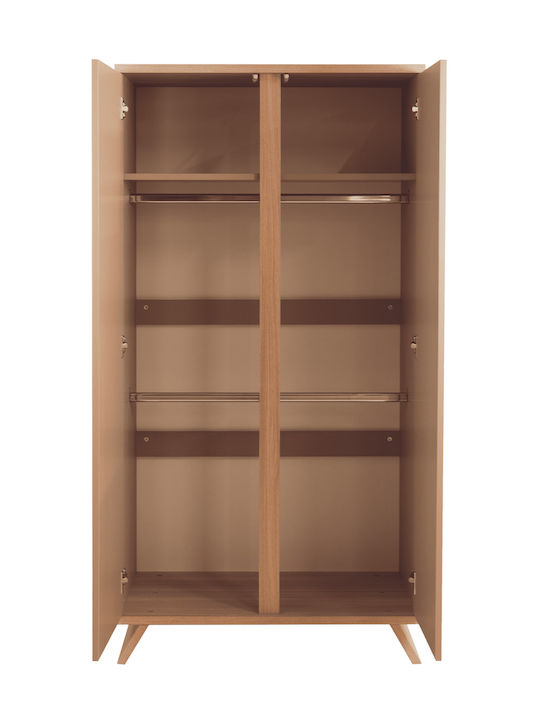 Двойна врата Нтoулάпа Кафяв 90x50x175.7см